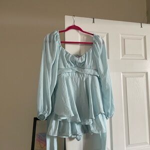 Miami Light Blue Women's Blouse